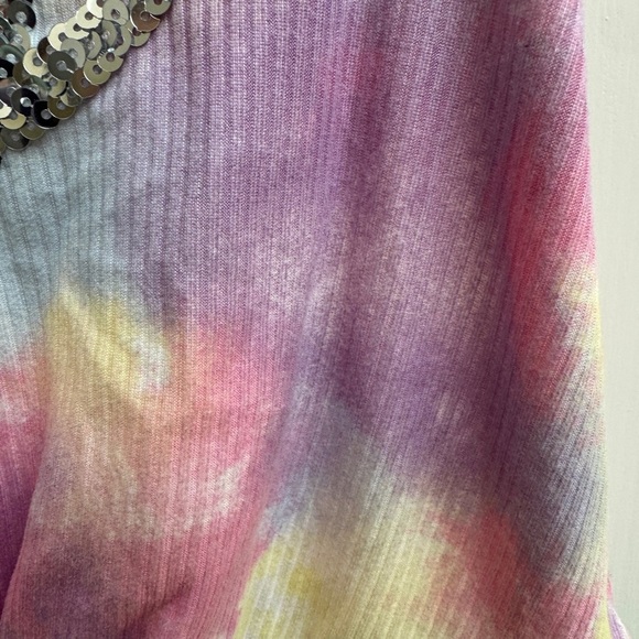 btween 2T Girls Pink and Yellow Short Sleeve Blouse with Sequin Hearts - Picture 3 of 8